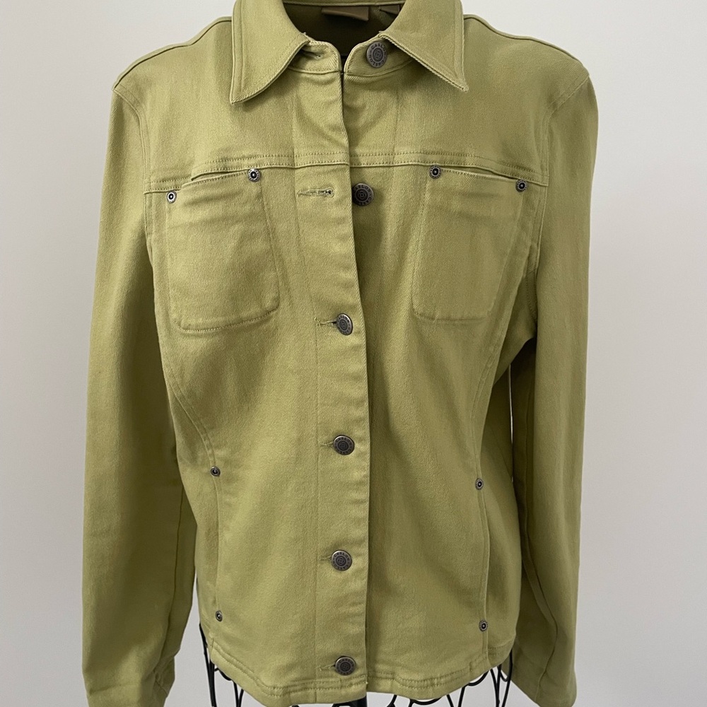 Caslon Light Olive Jean Jacket